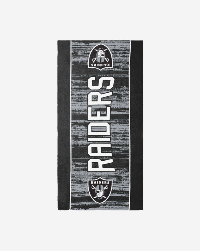 Las Vegas Raiders Big Logo Beach Towel FOCO - FOCO.com