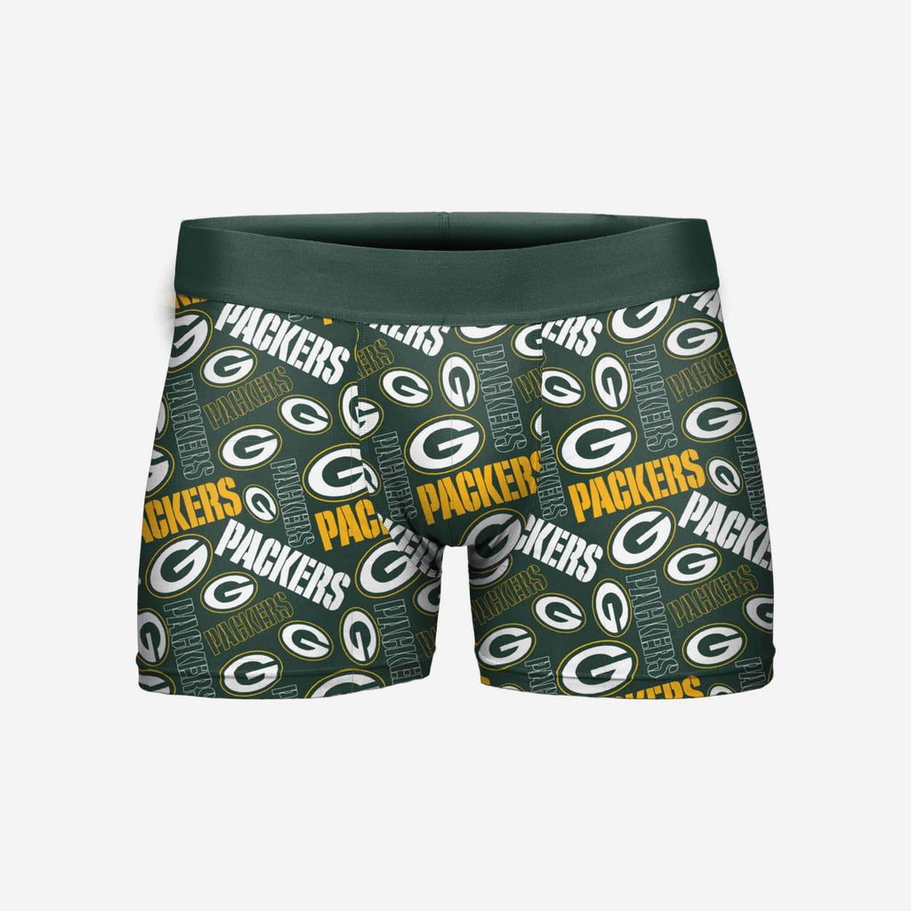 Green Bay Packers Repeat Logo Underwear FOCO 2XL - FOCO.com