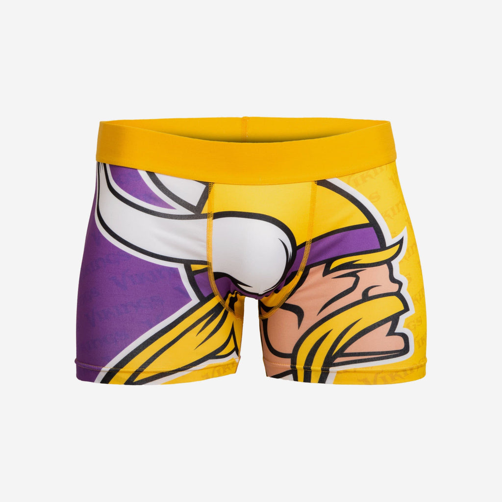 Minnesota Vikings Printed Big Logo Underwear FOCO S - FOCO.com