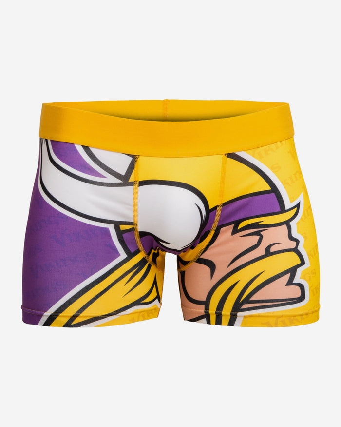 Minnesota Vikings Printed Big Logo Underwear FOCO S - FOCO.com