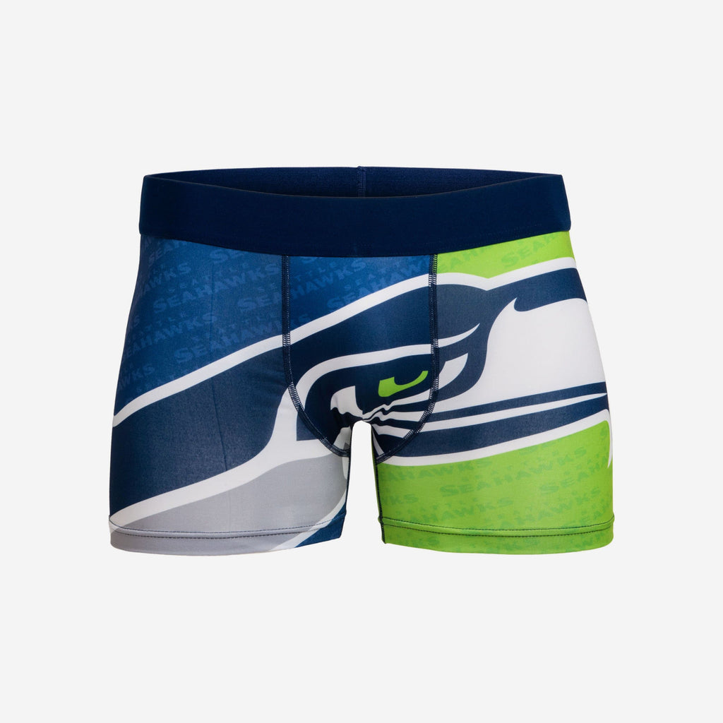 Seattle Seahawks Printed Big Logo Underwear FOCO S - FOCO.com