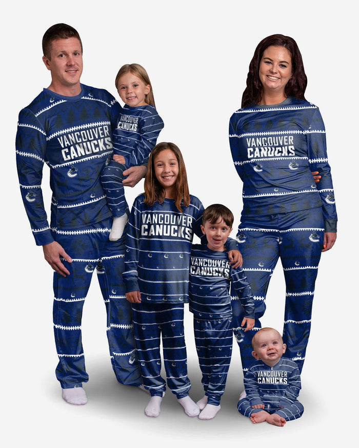 Vancouver Canucks Womens Family Holiday Pajamas FOCO - FOCO.com