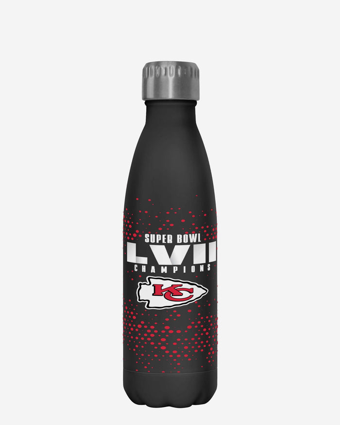 Kansas City Chiefs Super Bowl LVII Champions Black Digital 17 oz Stainless Steel Bottle FOCO - FOCO.com