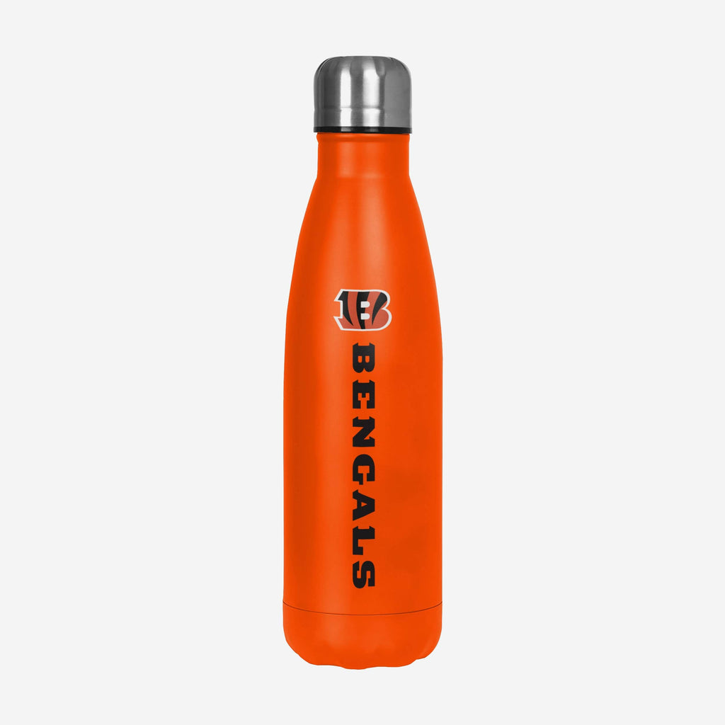 Cincinnati Bengals Wordmark Chill Water Bottle FOCO - FOCO.com