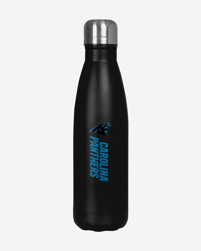 Carolina Panthers Wordmark Chill Water Bottle FOCO - FOCO.com