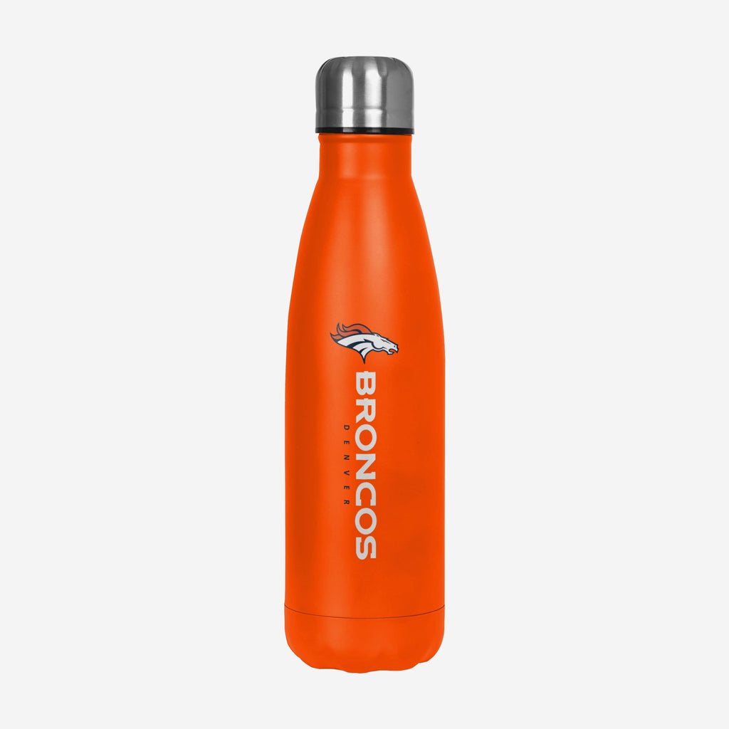 Denver Broncos Wordmark Chill Water Bottle FOCO - FOCO.com