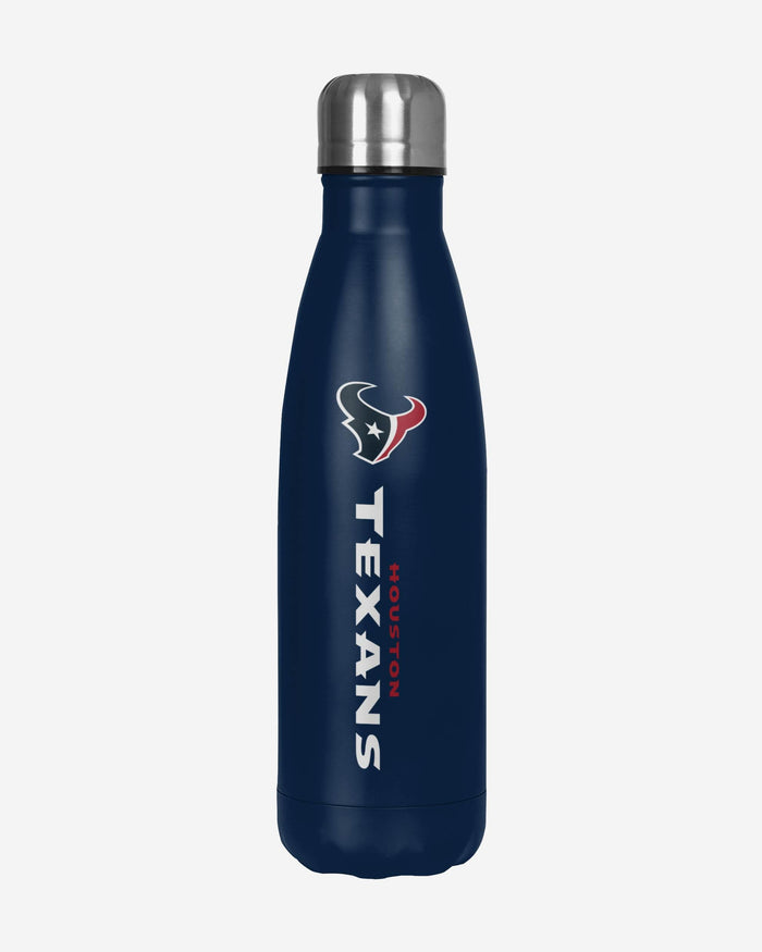 Houston Texans Wordmark Chill Water Bottle FOCO - FOCO.com