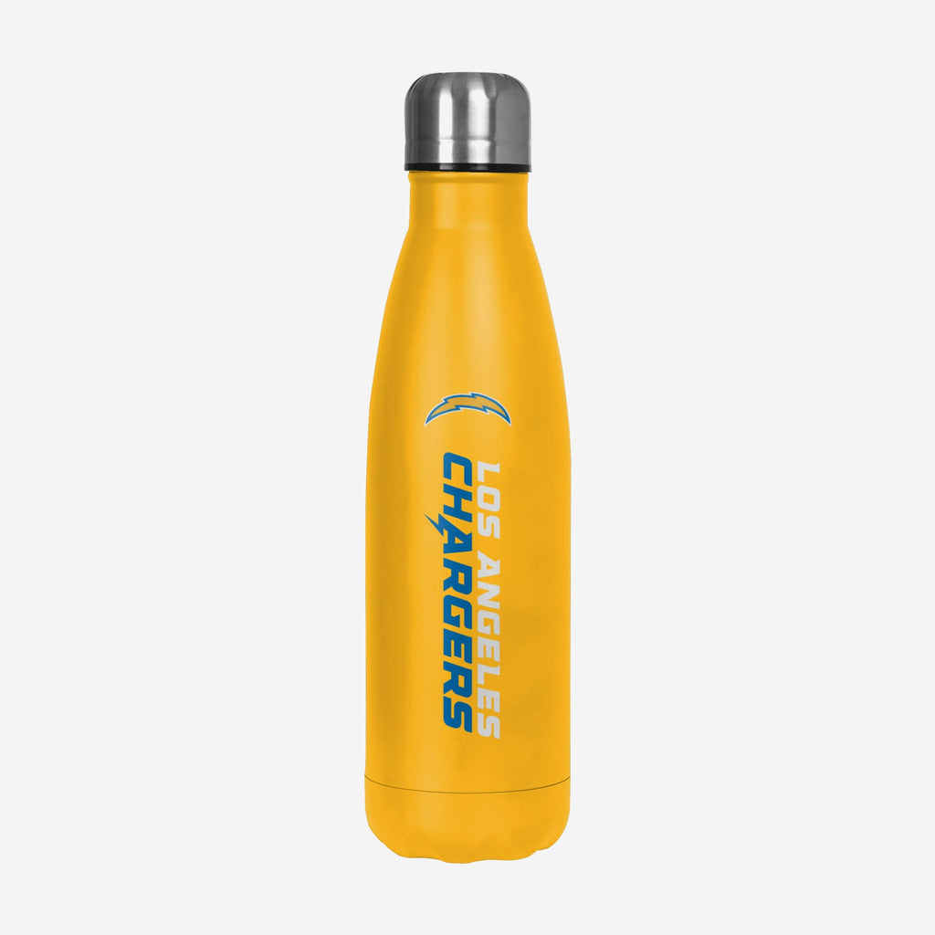 Los Angeles Chargers Wordmark Chill Water Bottle FOCO - FOCO.com