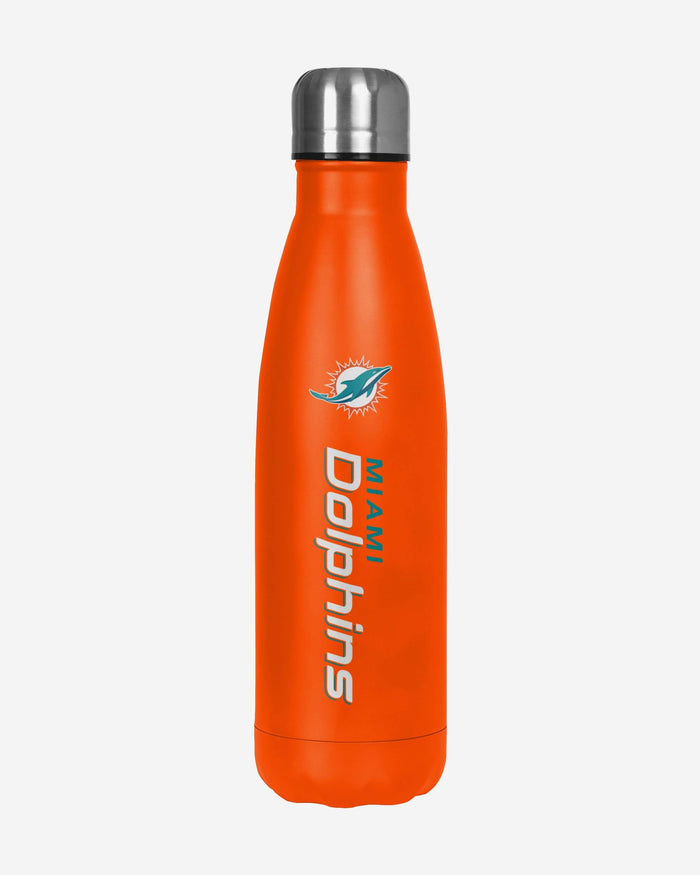 Miami Dolphins Wordmark Chill Water Bottle FOCO - FOCO.com