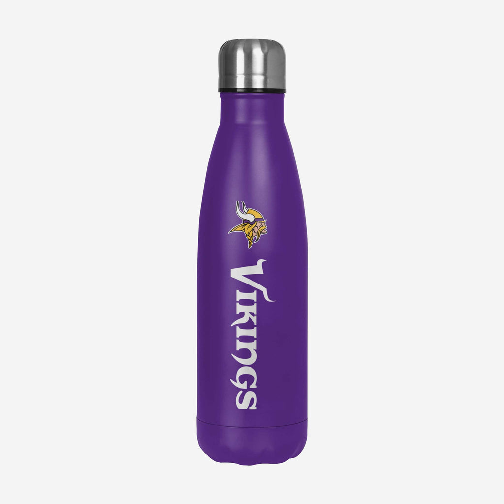 Minnesota Vikings Wordmark Chill Water Bottle FOCO - FOCO.com