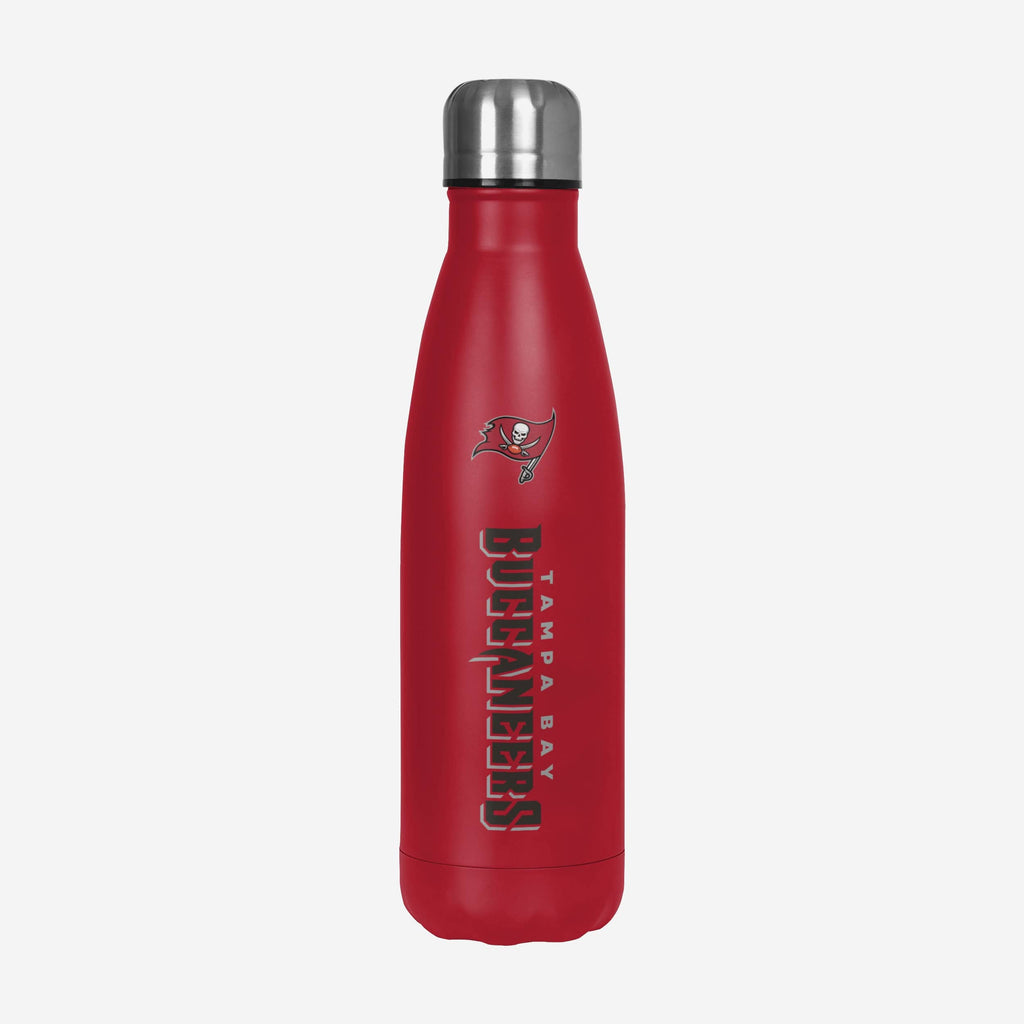 Tampa Bay Buccaneers Wordmark Chill Water Bottle FOCO - FOCO.com