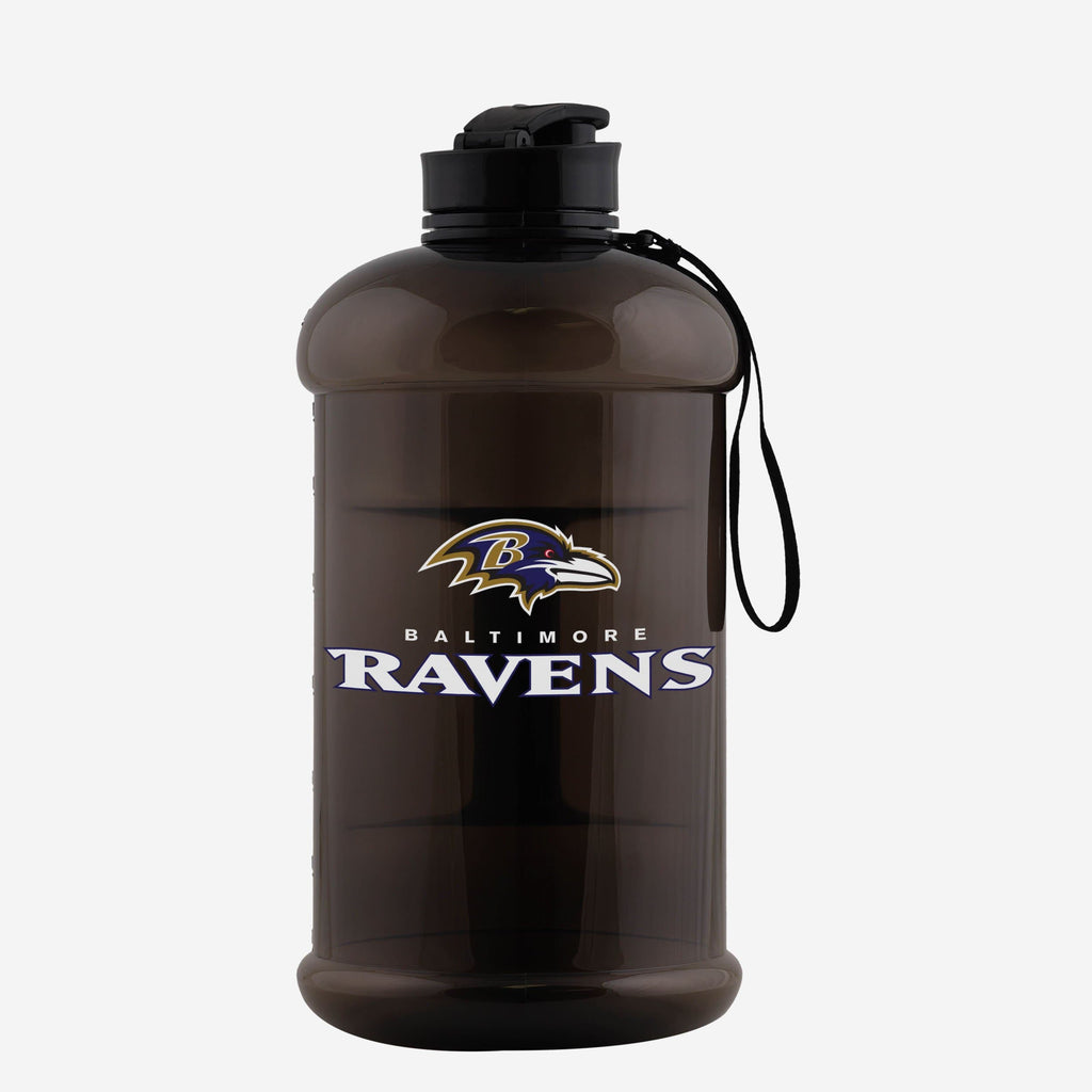 Baltimore Ravens Large Team Color Clear Sports Bottle FOCO - FOCO.com