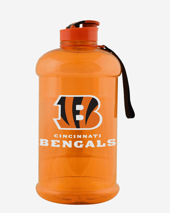 Cincinnati Bengals Large Team Color Clear Sports Bottle FOCO - FOCO.com