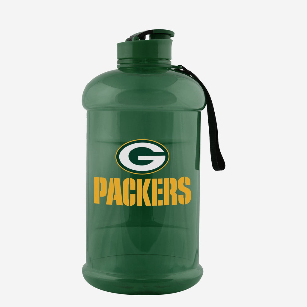 Green Bay Packers Large Team Color Clear Sports Bottle FOCO - FOCO.com