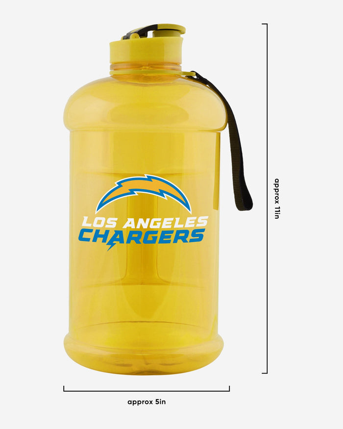 Los Angeles Chargers Large Team Color Clear Sports Bottle FOCO - FOCO.com