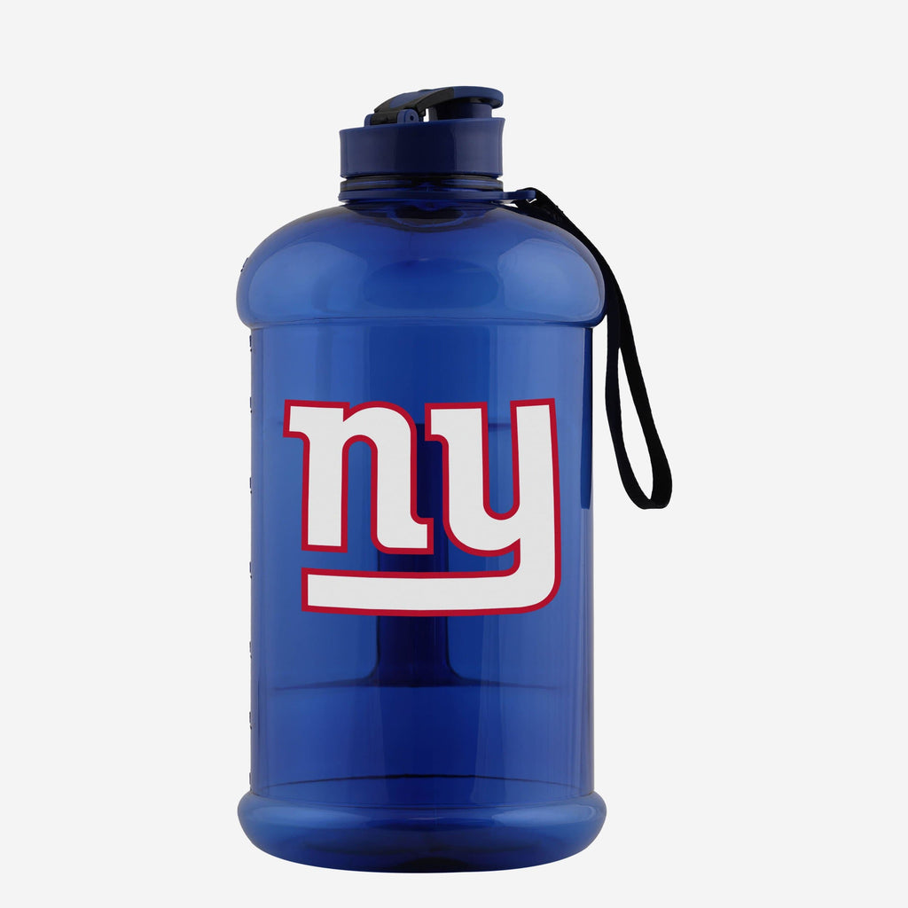 New York Giants Large Team Color Clear Sports Bottle FOCO - FOCO.com