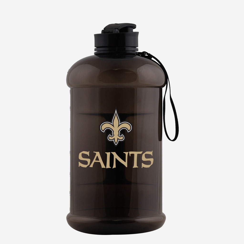 New Orleans Saints Large Team Color Clear Sports Bottle FOCO - FOCO.com
