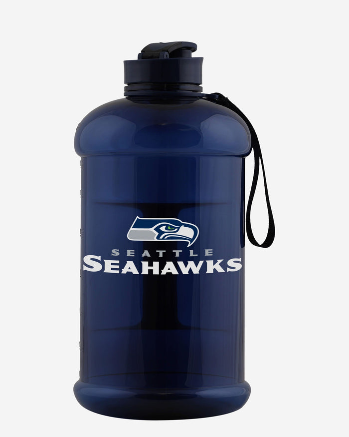 Seattle Seahawks Large Team Color Clear Sports Bottle FOCO - FOCO.com