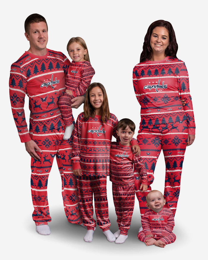 Washington Capitals Toddler Family Holiday Pajamas FOCO - FOCO.com