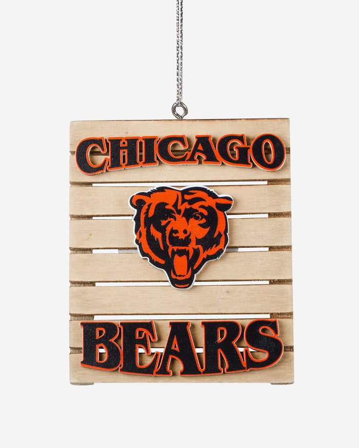 Chicago Bears Wood Pallet Sign Ornament FOCO - FOCO.com