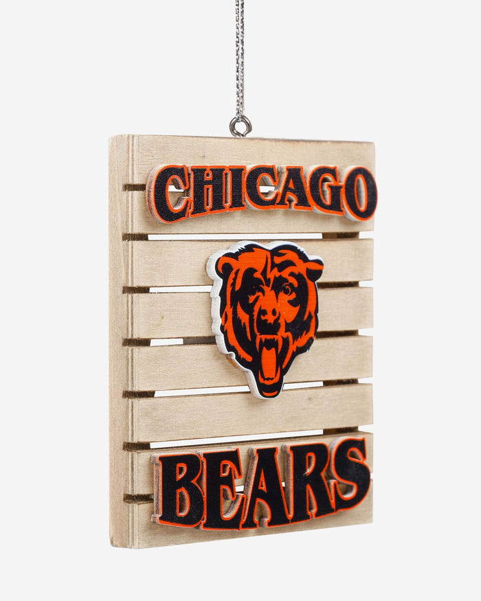 Chicago Bears Wood Pallet Sign Ornament FOCO - FOCO.com