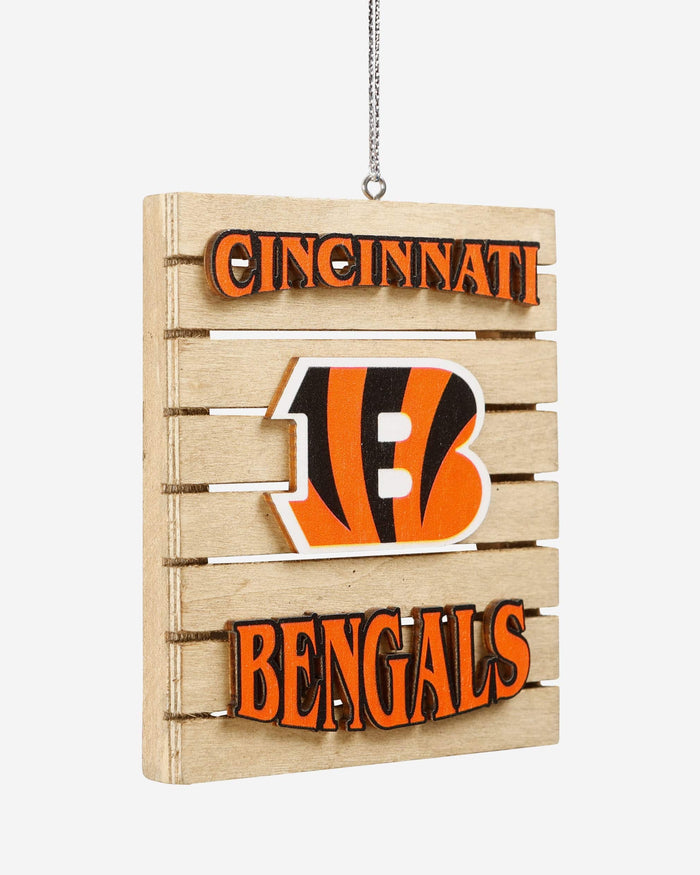 Cincinnati Bengals Wood Pallet Sign Ornament FOCO - FOCO.com