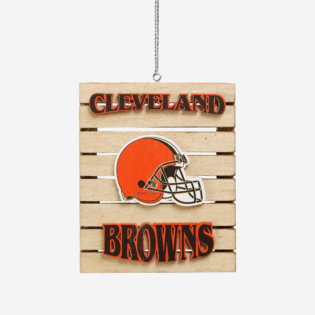 Cleveland Browns Wood Pallet Sign Ornament FOCO - FOCO.com