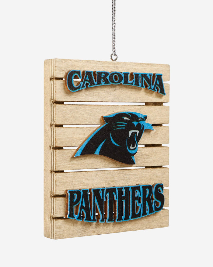 Carolina Panthers Wood Pallet Sign Ornament FOCO - FOCO.com