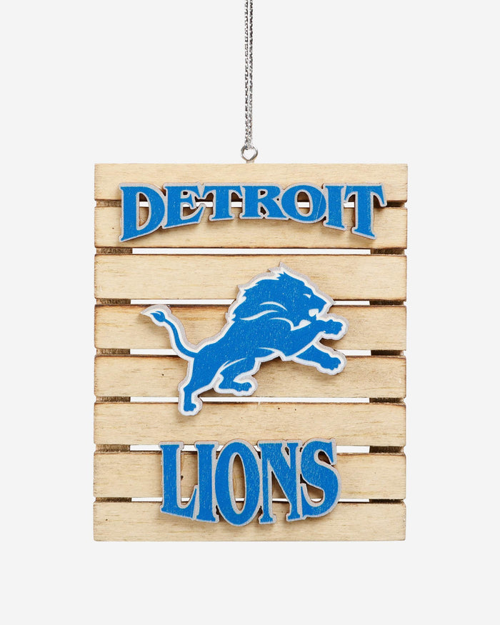 Detroit Lions Wood Pallet Sign Ornament FOCO - FOCO.com