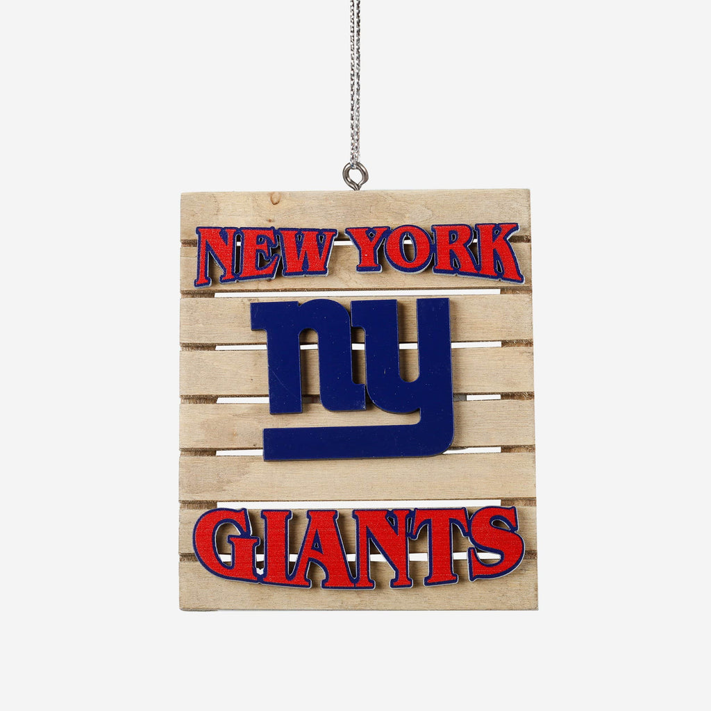 New York Giants Wood Pallet Sign Ornament FOCO - FOCO.com