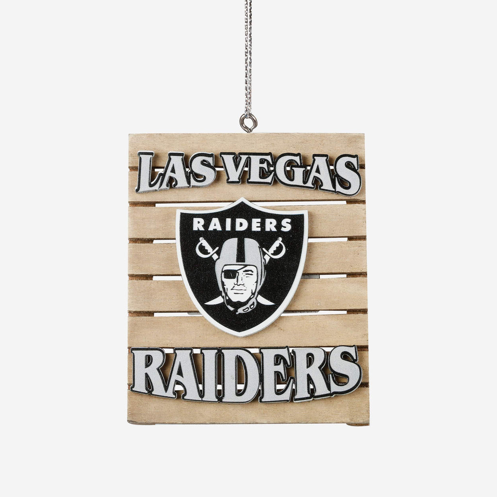 Las Vegas Raiders Wood Pallet Sign Ornament FOCO - FOCO.com