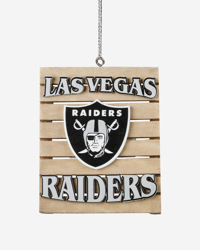 Las Vegas Raiders Wood Pallet Sign Ornament FOCO - FOCO.com