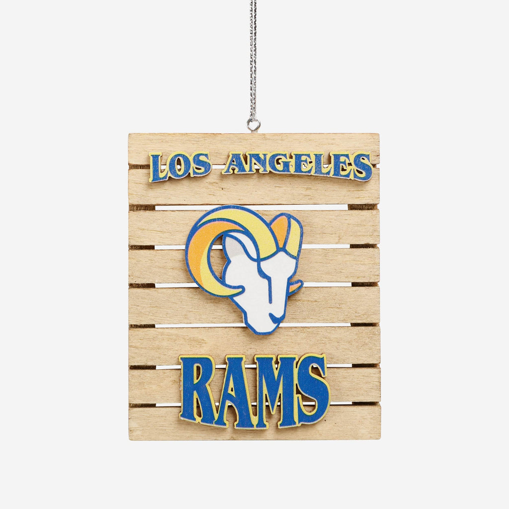 Los Angeles Rams Wood Pallet Sign Ornament FOCO - FOCO.com