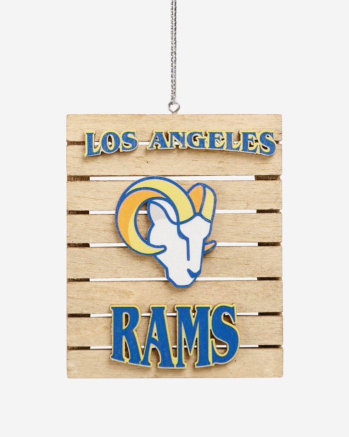 Los Angeles Rams Wood Pallet Sign Ornament FOCO - FOCO.com