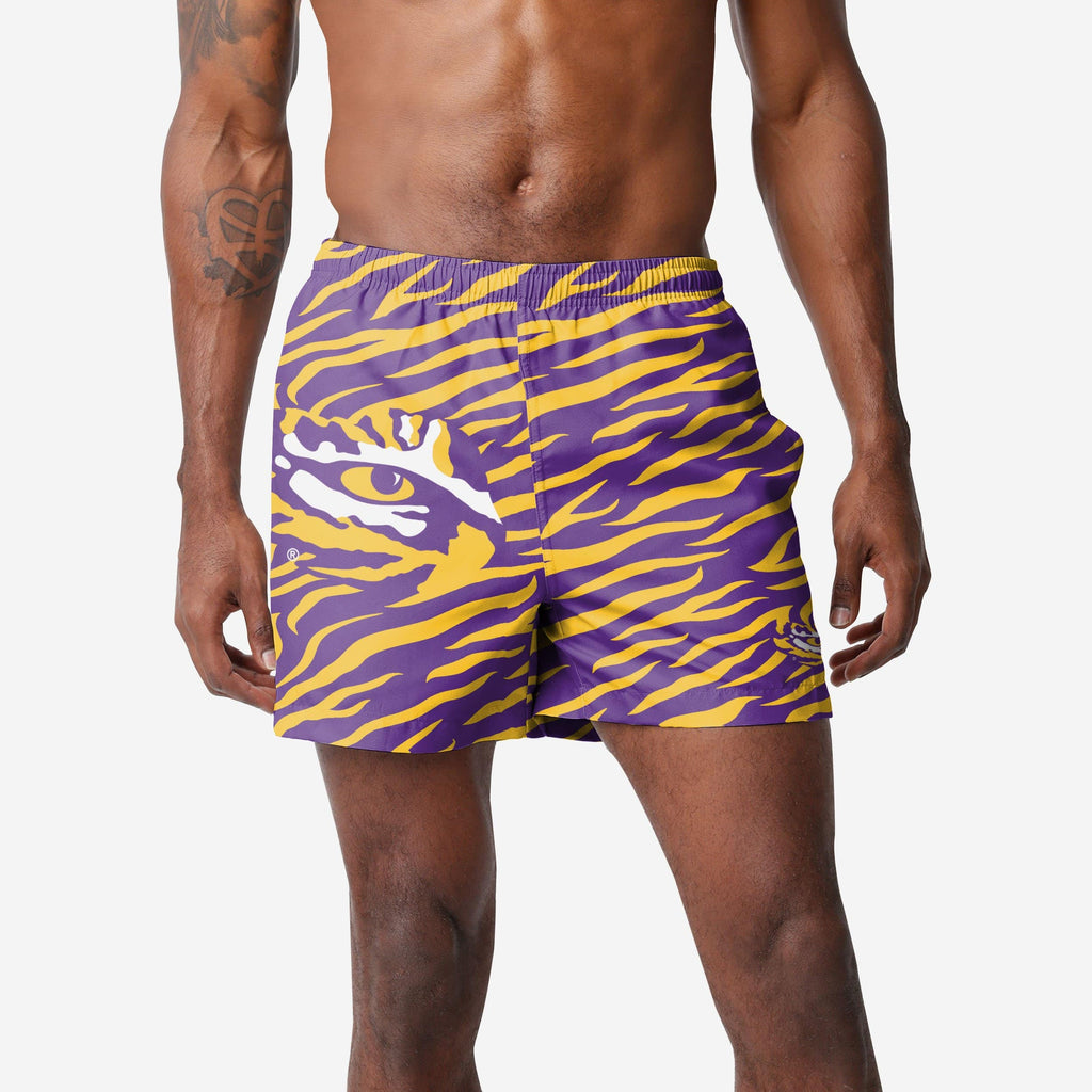 LSU Tigers Thematic Woven Shorts FOCO S - FOCO.com